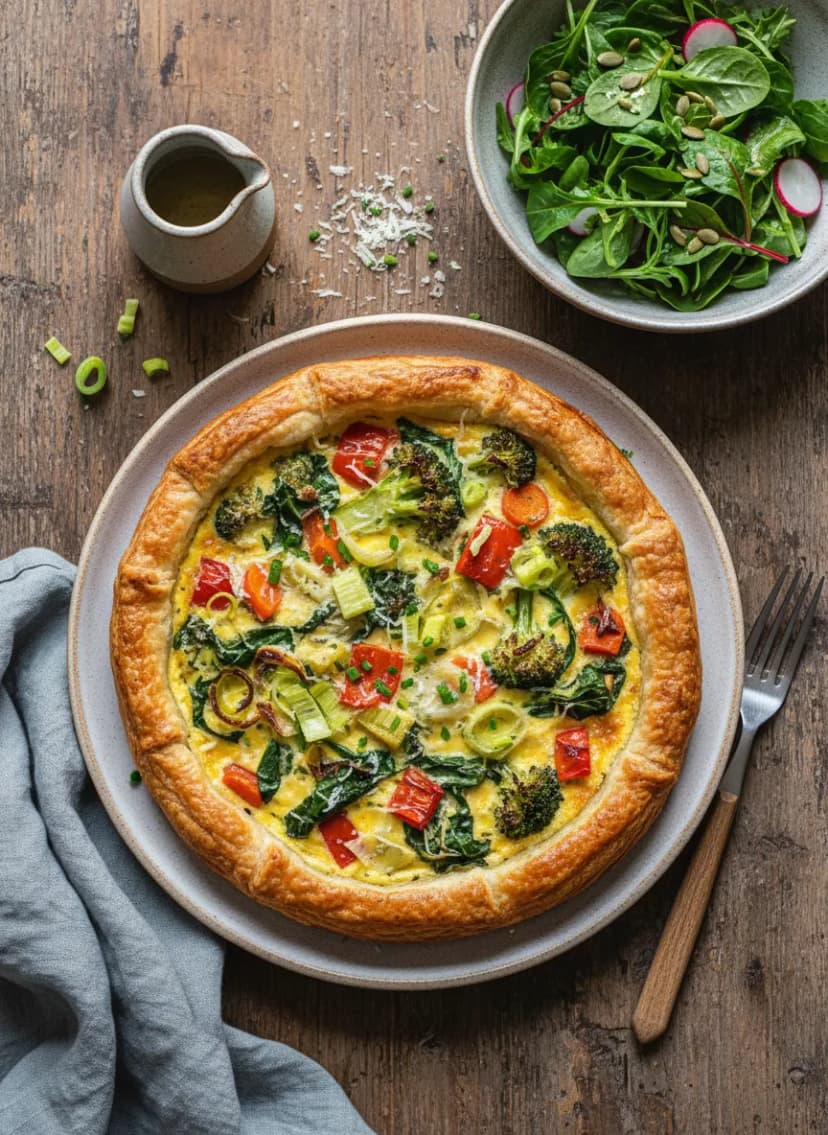 Tarta de verduras estilo suizo