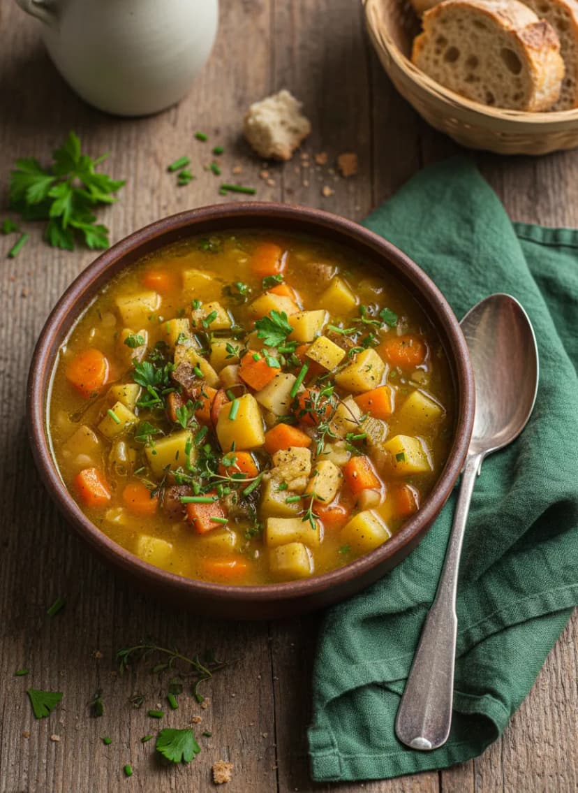Sopa de carne de Chur (Versión vegetariana)