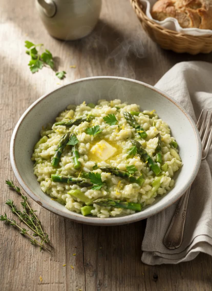 Creamy Asparagus Risotto