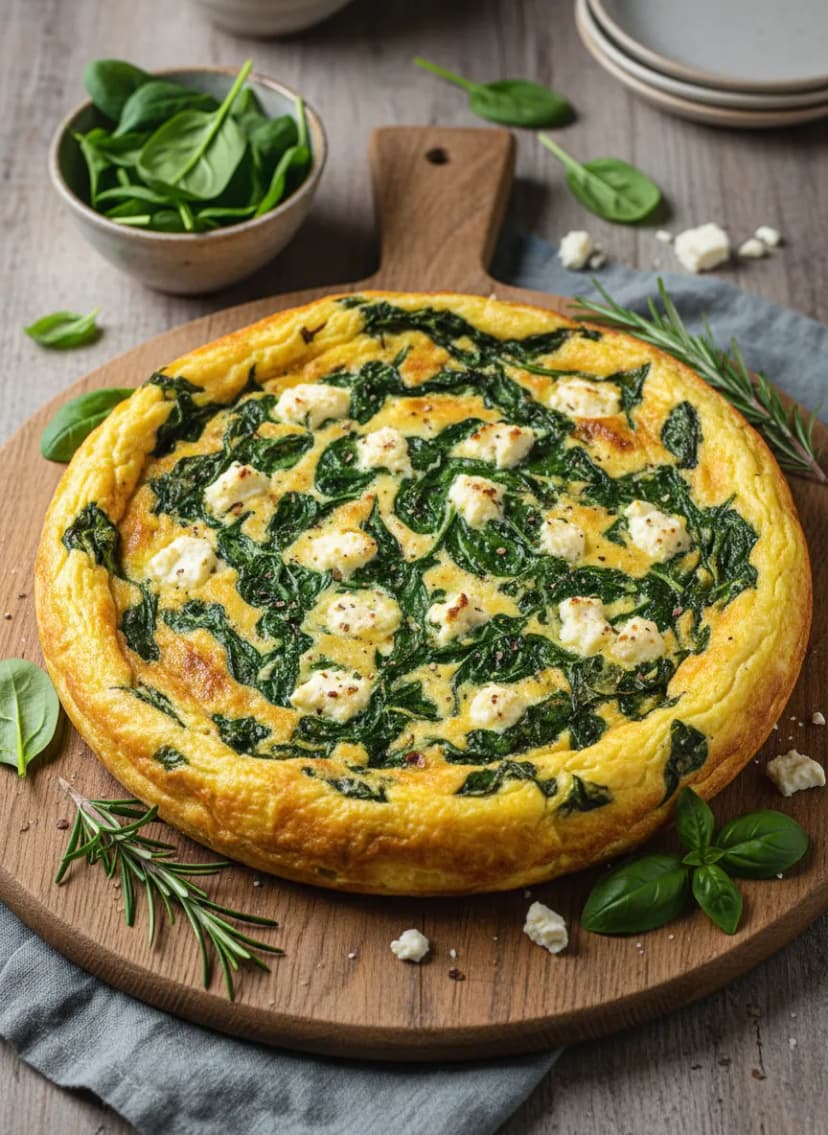 Frittata de espinacas