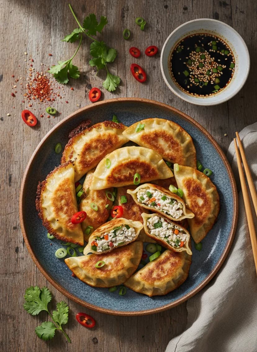 Mandu de tofu coreanos