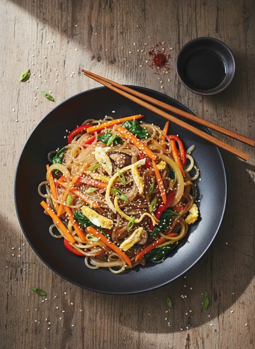 Japchae coreano