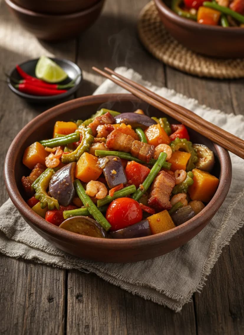 Pinakbet filipino (salteado)