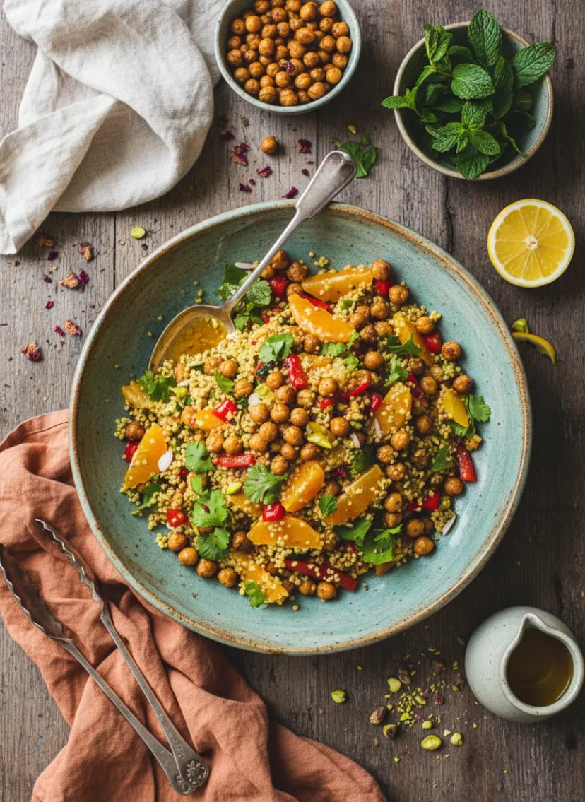 Ensalada de mijo al estilo marroquí